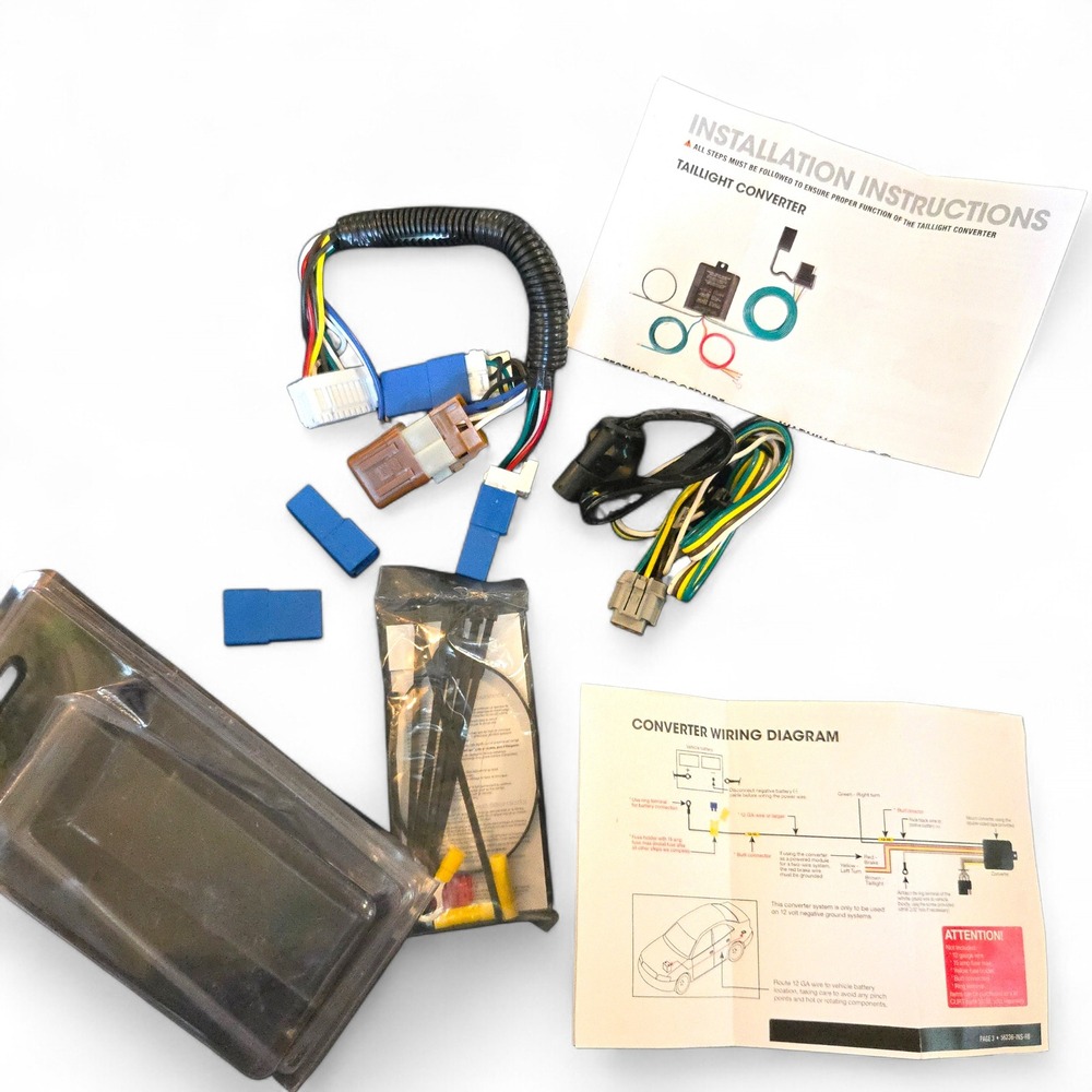 Curt Taillight Converter Kit Trailer Towing Wiring Harness Vehicle Plug Play USA